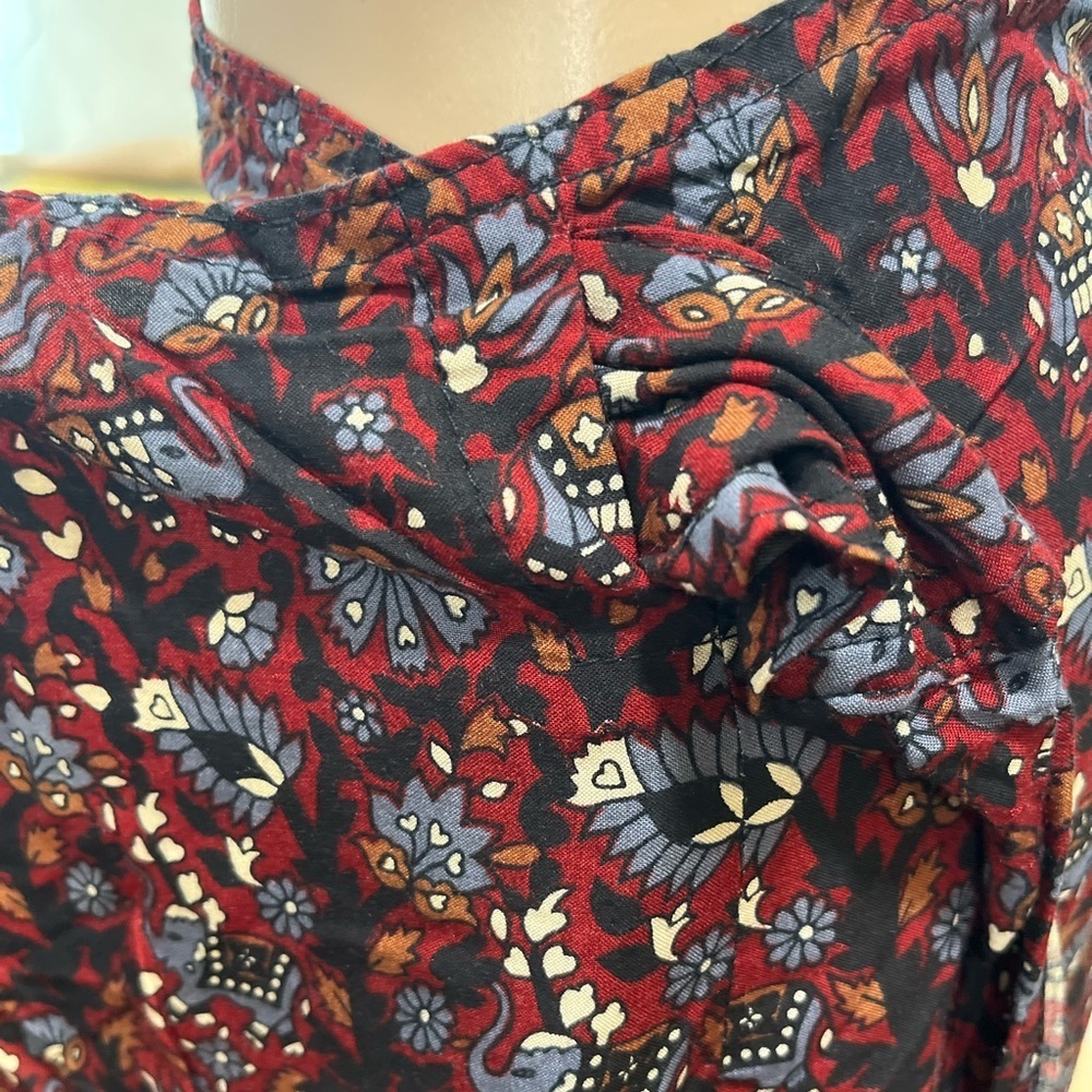 Hand crafted vintage novelty elephant hippie boho wrap skirt - Picture 8 of 8